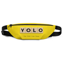 Load image into Gallery viewer, YOLO (You Only Live Once) Fanny Pack - Premium Fanny Pack from The Wishful Fish - Just $35! Shop now at The Wishful Fish