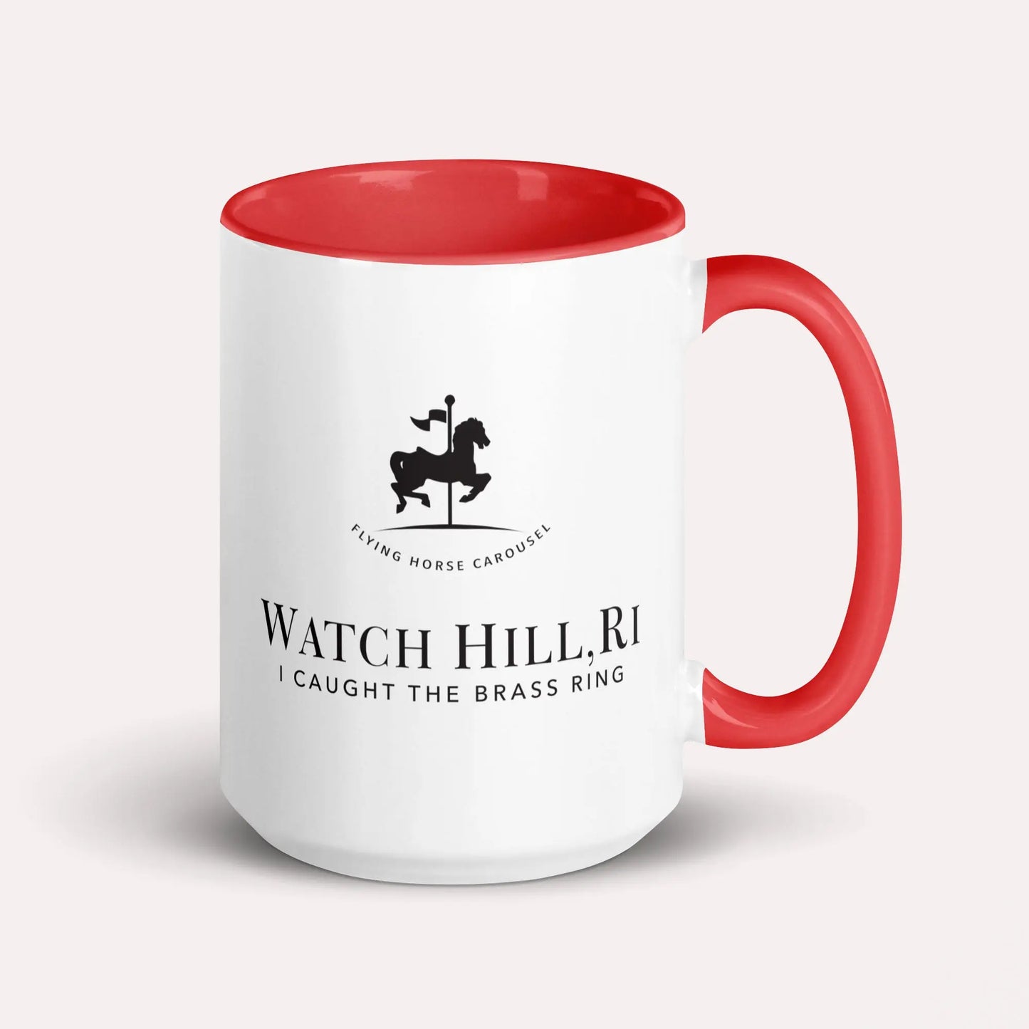 I Caught The Brass Ring Mug — Flying Horse Carousel, Watch Hill, RI The Wishful Fish