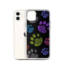 Load image into Gallery viewer, PAW PRINTS Clear iPhone® Case - Premium iPhone® Case from The Wishful Fish - Just $24.50! Shop now at The Wishful Fish