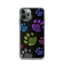 Load image into Gallery viewer, PAW PRINTS Clear iPhone® Case - Premium iPhone® Case from The Wishful Fish - Just $24.50! Shop now at The Wishful Fish