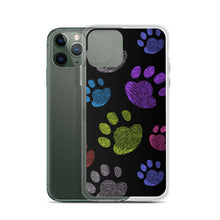 Load image into Gallery viewer, PAW PRINTS Clear iPhone® Case - Premium iPhone® Case from The Wishful Fish - Just $24.50! Shop now at The Wishful Fish