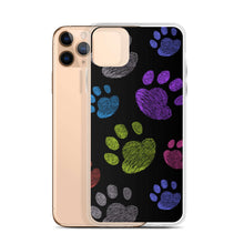 Load image into Gallery viewer, PAW PRINTS Clear iPhone® Case - Premium iPhone® Case from The Wishful Fish - Just $24.50! Shop now at The Wishful Fish
