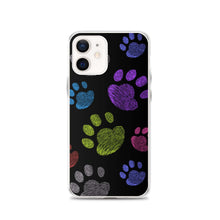 Load image into Gallery viewer, PAW PRINTS Clear iPhone® Case - Premium iPhone® Case from The Wishful Fish - Just $24.50! Shop now at The Wishful Fish