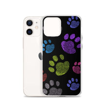 Load image into Gallery viewer, PAW PRINTS Clear iPhone® Case - Premium iPhone® Case from The Wishful Fish - Just $24.50! Shop now at The Wishful Fish