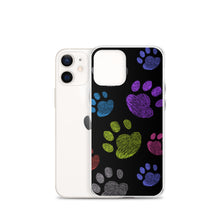 Load image into Gallery viewer, PAW PRINTS Clear iPhone® Case - Premium iPhone® Case from The Wishful Fish - Just $24.50! Shop now at The Wishful Fish