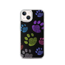 Load image into Gallery viewer, PAW PRINTS Clear iPhone® Case - Premium iPhone® Case from The Wishful Fish - Just $24.50! Shop now at The Wishful Fish