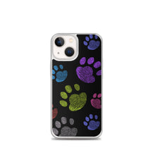 Load image into Gallery viewer, PAW PRINTS Clear iPhone® Case - Premium iPhone® Case from The Wishful Fish - Just $24.50! Shop now at The Wishful Fish