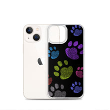 Load image into Gallery viewer, PAW PRINTS Clear iPhone® Case - Premium iPhone® Case from The Wishful Fish - Just $24.50! Shop now at The Wishful Fish