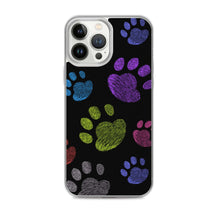 Load image into Gallery viewer, PAW PRINTS Clear iPhone® Case - Premium iPhone® Case from The Wishful Fish - Just $24.50! Shop now at The Wishful Fish