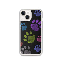 Load image into Gallery viewer, PAW PRINTS Clear iPhone® Case - Premium iPhone® Case from The Wishful Fish - Just $24.50! Shop now at The Wishful Fish