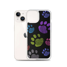 Load image into Gallery viewer, PAW PRINTS Clear iPhone® Case - Premium iPhone® Case from The Wishful Fish - Just $24.50! Shop now at The Wishful Fish