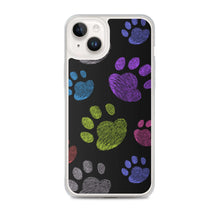 Load image into Gallery viewer, PAW PRINTS Clear iPhone® Case - Premium iPhone® Case from The Wishful Fish - Just $24.50! Shop now at The Wishful Fish