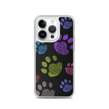 Load image into Gallery viewer, PAW PRINTS Clear iPhone® Case - Premium iPhone® Case from The Wishful Fish - Just $24.50! Shop now at The Wishful Fish