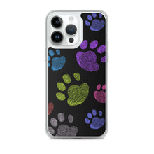 Load image into Gallery viewer, PAW PRINTS Clear iPhone® Case - Premium iPhone® Case from The Wishful Fish - Just $24.50! Shop now at The Wishful Fish