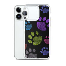 Load image into Gallery viewer, PAW PRINTS Clear iPhone® Case - Premium iPhone® Case from The Wishful Fish - Just $24.50! Shop now at The Wishful Fish
