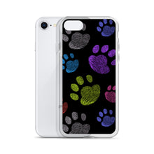 Load image into Gallery viewer, PAW PRINTS Clear iPhone® Case - Premium iPhone® Case from The Wishful Fish - Just $24.50! Shop now at The Wishful Fish