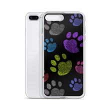 Load image into Gallery viewer, PAW PRINTS Clear iPhone® Case - Premium iPhone® Case from The Wishful Fish - Just $24.50! Shop now at The Wishful Fish