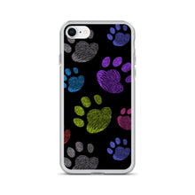 Load image into Gallery viewer, PAW PRINTS Clear iPhone® Case - Premium iPhone® Case from The Wishful Fish - Just $24.50! Shop now at The Wishful Fish