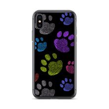 Load image into Gallery viewer, PAW PRINTS Clear iPhone® Case - Premium iPhone® Case from The Wishful Fish - Just $24.50! Shop now at The Wishful Fish