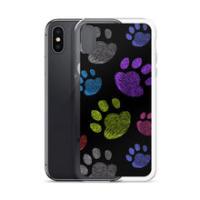 Load image into Gallery viewer, PAW PRINTS Clear iPhone® Case - Premium iPhone® Case from The Wishful Fish - Just $24.50! Shop now at The Wishful Fish