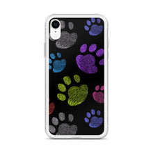 Load image into Gallery viewer, PAW PRINTS Clear iPhone® Case - Premium iPhone® Case from The Wishful Fish - Just $24.50! Shop now at The Wishful Fish
