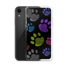 Load image into Gallery viewer, PAW PRINTS Clear iPhone® Case - Premium iPhone® Case from The Wishful Fish - Just $24.50! Shop now at The Wishful Fish