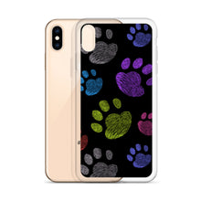 Load image into Gallery viewer, PAW PRINTS Clear iPhone® Case - Premium iPhone® Case from The Wishful Fish - Just $24.50! Shop now at The Wishful Fish