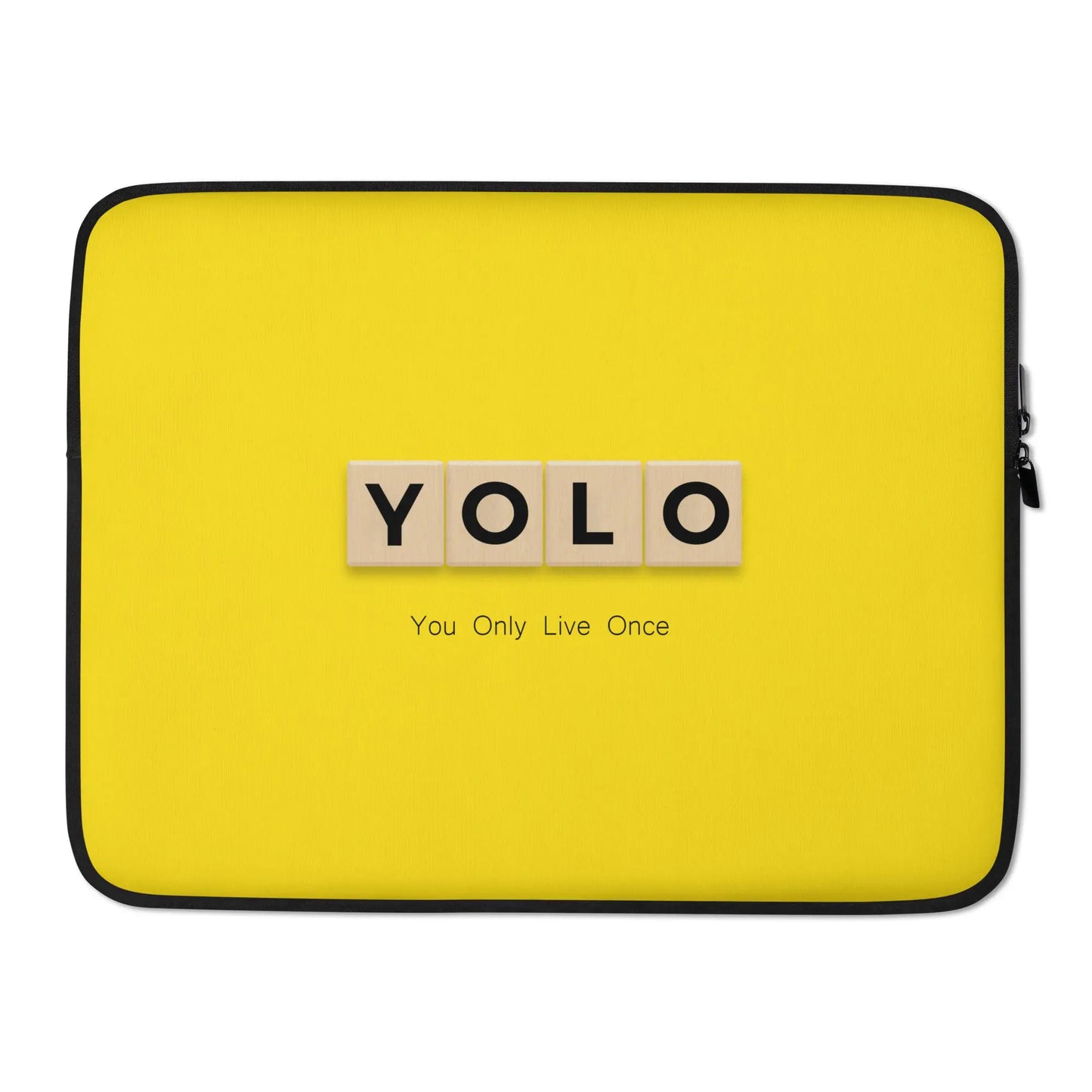YOLO (You Only Live Once) Laptop Sleeve - Premium Laptop Sleeve from The Wishful Fish - Just $24! Shop now at The Wishful Fish
