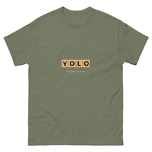 Load image into Gallery viewer, YOLO (You Only Live Once) Men's Classic T Shirt  Sizes S-5XL - Premium Men's T-Shirt from The Wishful Fish - Just $19.50! Shop now at The Wishful Fish