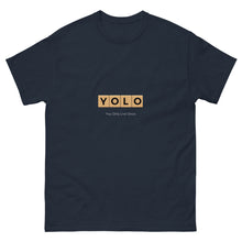Load image into Gallery viewer, YOLO (You Only Live Once) Men's Classic T Shirt  Sizes S-5XL - Premium Men's T-Shirt from The Wishful Fish - Just $19.50! Shop now at The Wishful Fish