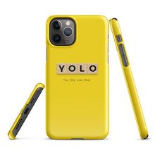 Load image into Gallery viewer, YOLO (You Only Live Once) Snap Case For iPhone® - Premium iPhone Case from The Wishful Fish - Just $22! Shop now at The Wishful Fish
