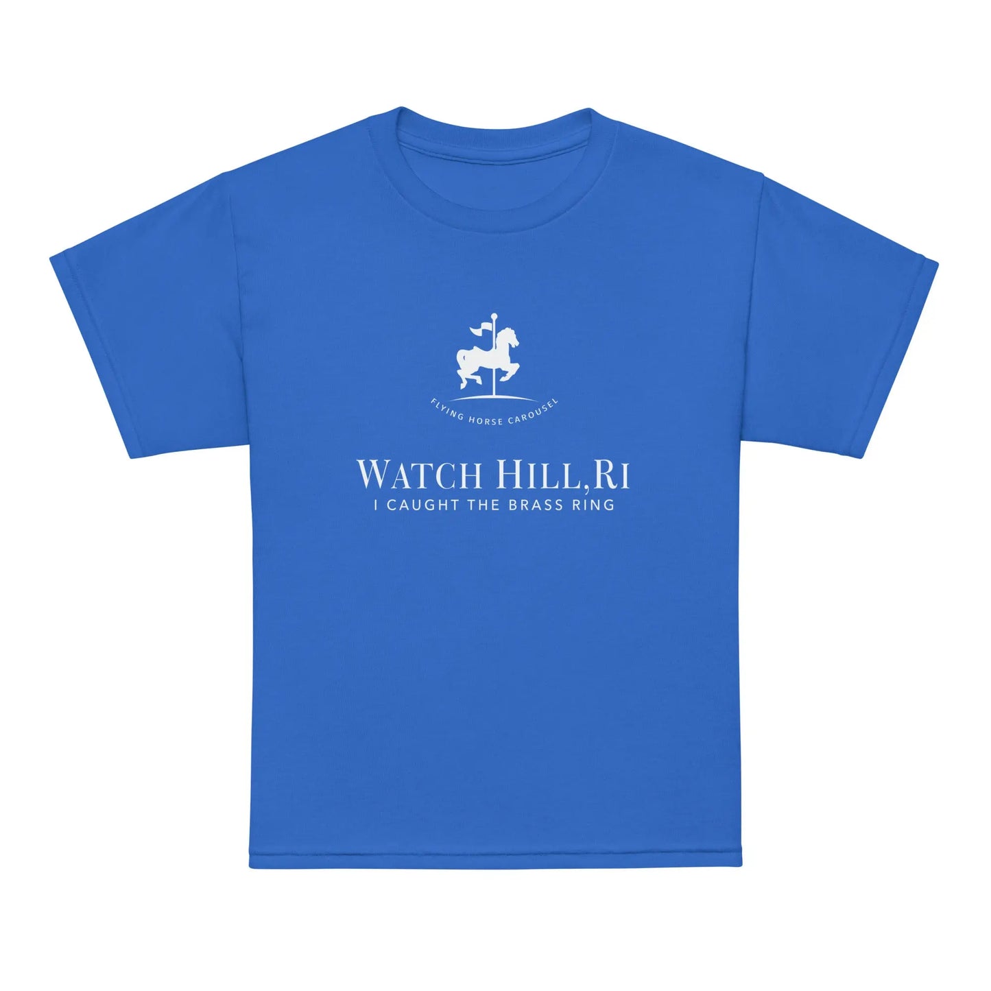 I Caught The Brass Ring Youth Tee — Flying Horse Carousel, Watch Hill, RI The Wishful Fish