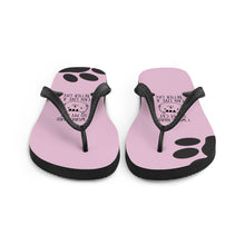 Load image into Gallery viewer, I Work Hard To Give My Cat A Better Life Flip Flops Sizes S-L - Premium Flip Flops from The Wishful Fish - Just $14! Shop now at The Wishful Fish