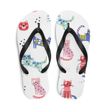 Load image into Gallery viewer, KITTY KAT Flip Flops - Premium Flip Flops from The Wishful Fish - Just $21! Shop now at The Wishful Fish