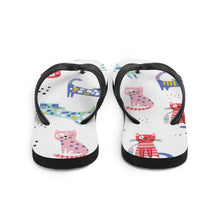 Load image into Gallery viewer, KITTY KAT Flip Flops - Premium Flip Flops from The Wishful Fish - Just $21! Shop now at The Wishful Fish