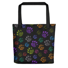 Load image into Gallery viewer, PAW PRINTS Tote Bag - Premium Tote Bag from The Wishful Fish - Just $38! Shop now at The Wishful Fish