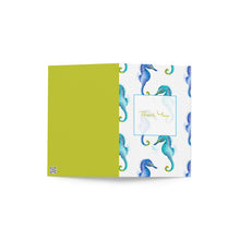 Load image into Gallery viewer, Seahorse Thank You Note Card - Premium note cards from The Wishful Fish - Just $4! Shop now at The Wishful Fish