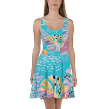 Load image into Gallery viewer, TROPICAL Skater Dress - Premium Skater Dress from The Wishful Fish - Just $42! Shop now at The Wishful Fish