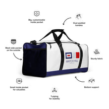 Load image into Gallery viewer, Watch Hill, RI NAUTICAL Duffel Bag - Premium Duffel Bag from The Wishful Fish - Just $72! Shop now at The Wishful Fish