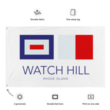 Load image into Gallery viewer, Watch Hill, RI NAUTICAL Flag - Premium Flag from The Wishful Fish - Just $38! Shop now at The Wishful Fish