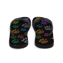 Load image into Gallery viewer, "Paw Prints" Flip Flops  Sizes S-L - Premium Flip Flops from The Wishful Fish - Just $21! Shop now at The Wishful Fish