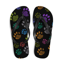 Load image into Gallery viewer, "Paw Prints" Flip Flops  Sizes S-L - Premium Flip Flops from The Wishful Fish - Just $21! Shop now at The Wishful Fish