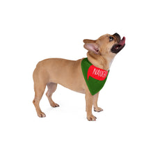 Load image into Gallery viewer, NAUGHTY? Fun Christmas Pet Bandana - Premium Pet Bandana from The Wishful Fish - Just $22! Shop now at The Wishful Fish
