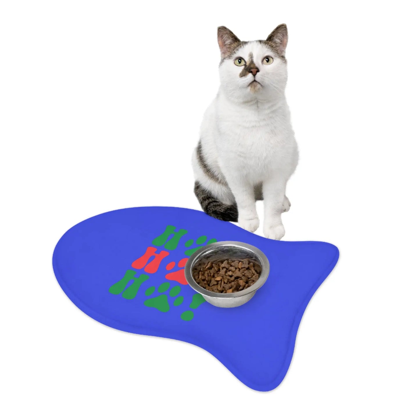 HO! HO! HO! Pet Bowl Mat - Premium Pet Bowl Mat from The Wishful Fish - Just $28! Shop now at The Wishful Fish