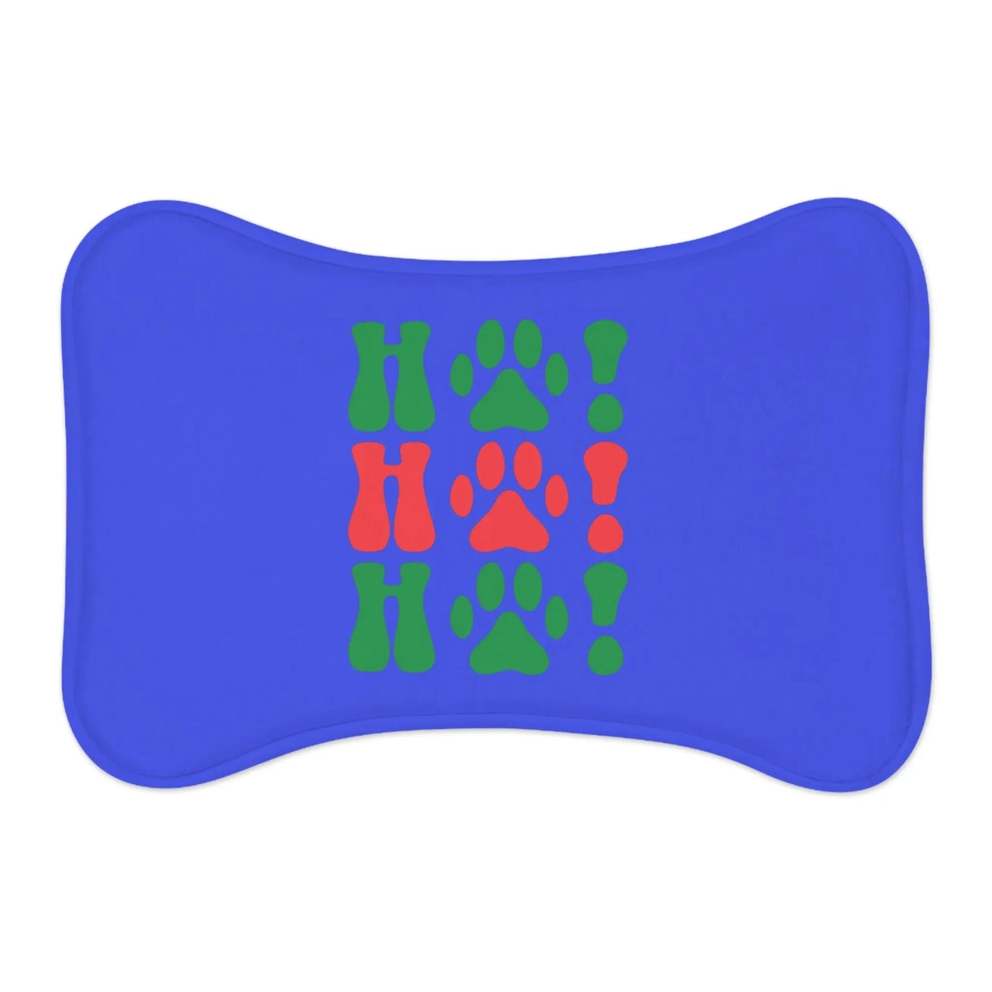 HO! HO! HO! Pet Bowl Mat - Premium Pet Bowl Mat from The Wishful Fish - Just $28! Shop now at The Wishful Fish