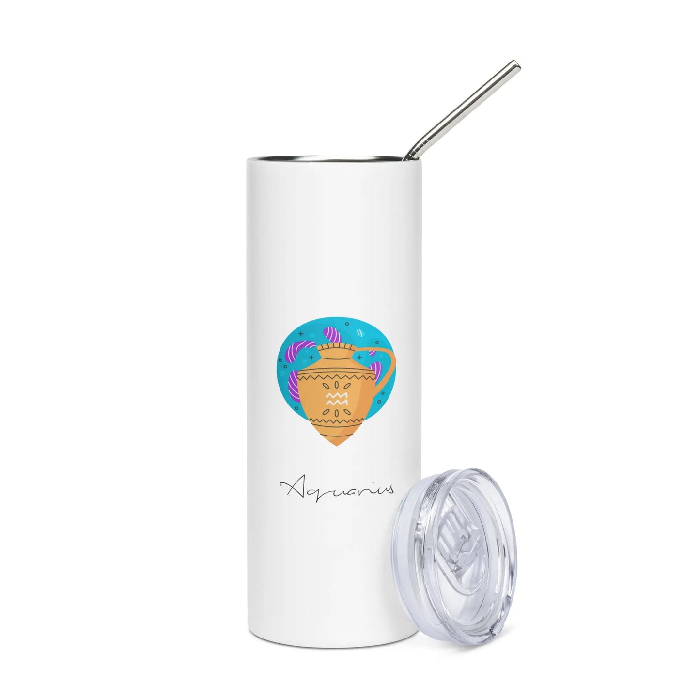 AQUARIUS Zodiac Tumbler - Premium Tumbler from The Wishful Fish - Just $28! Shop now at The Wishful Fish
