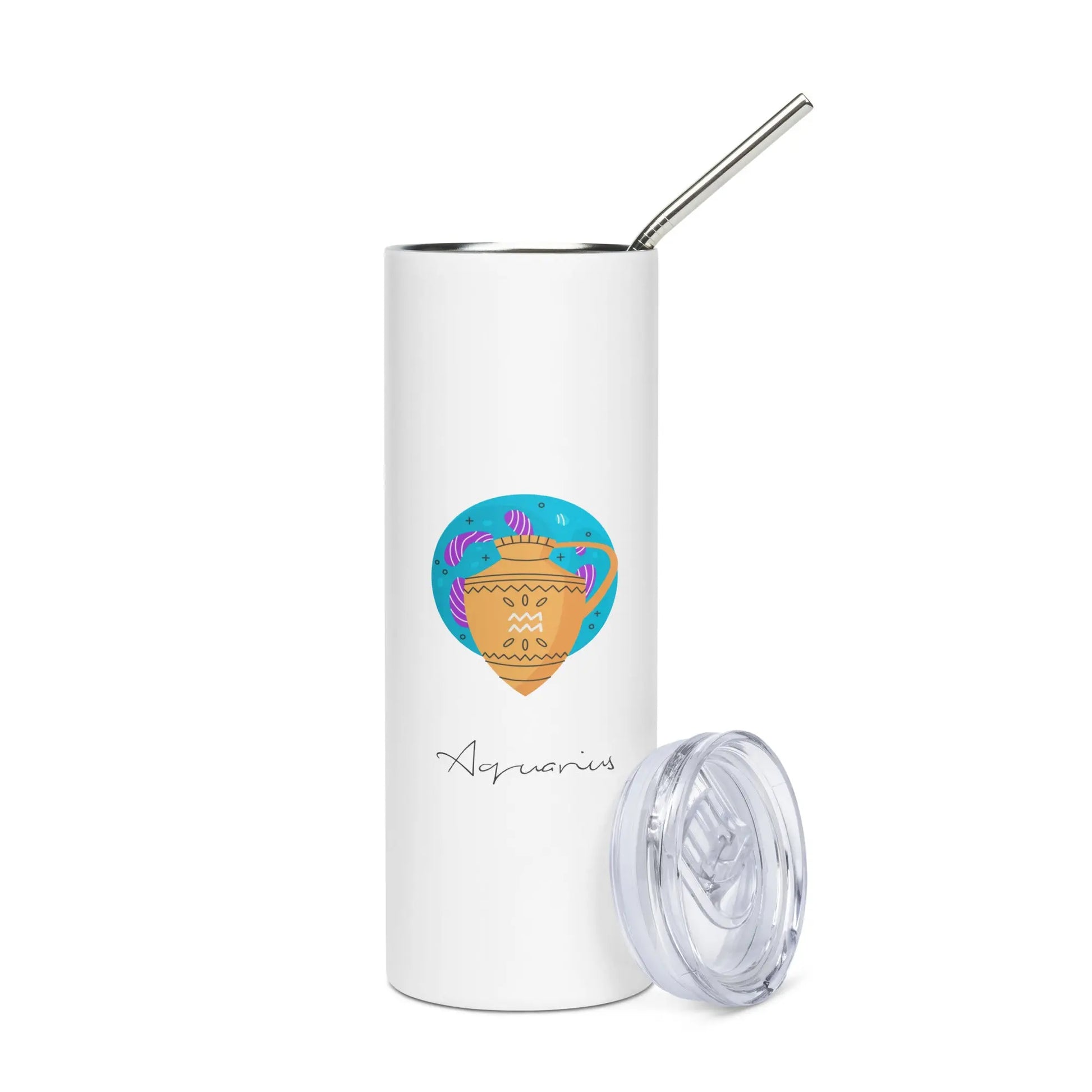 AQUARIUS Zodiac Tumbler - Premium Tumbler from The Wishful Fish - Just $28! Shop now at The Wishful Fish