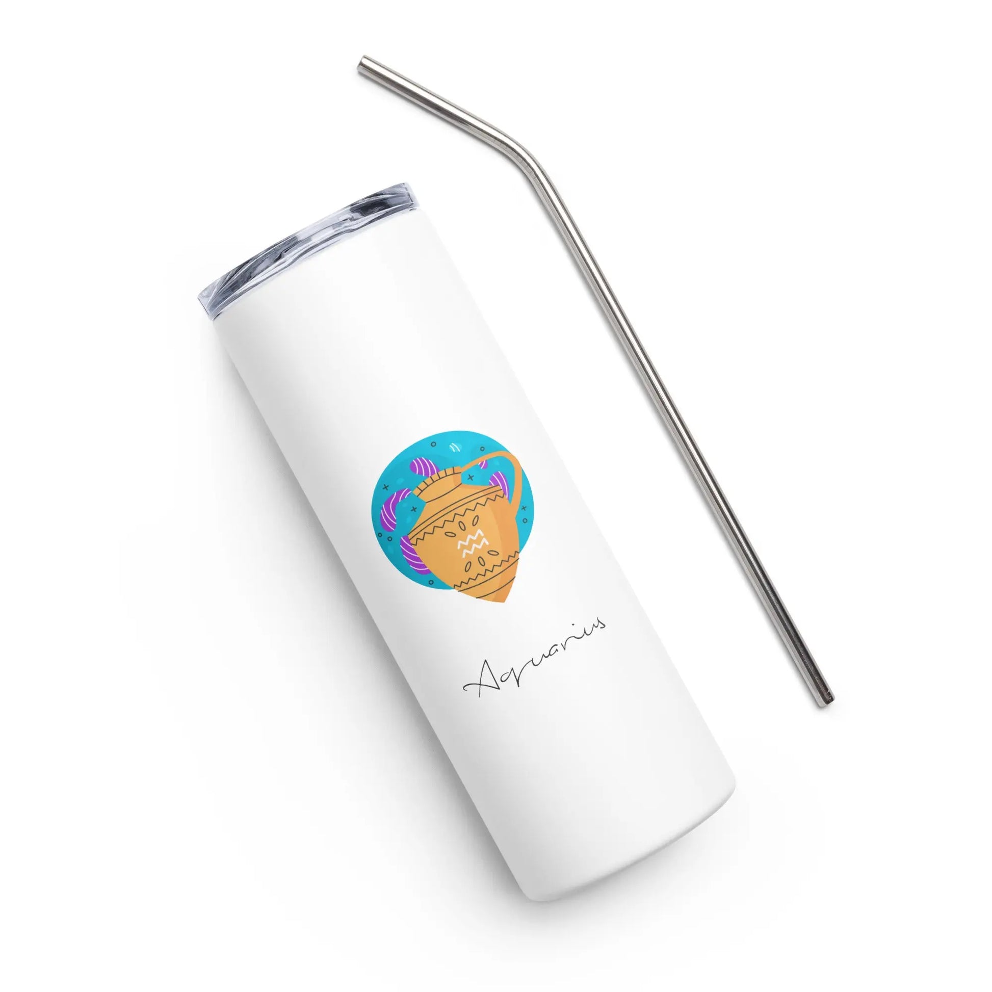 AQUARIUS Zodiac Tumbler - Premium Tumbler from The Wishful Fish - Just $28! Shop now at The Wishful Fish