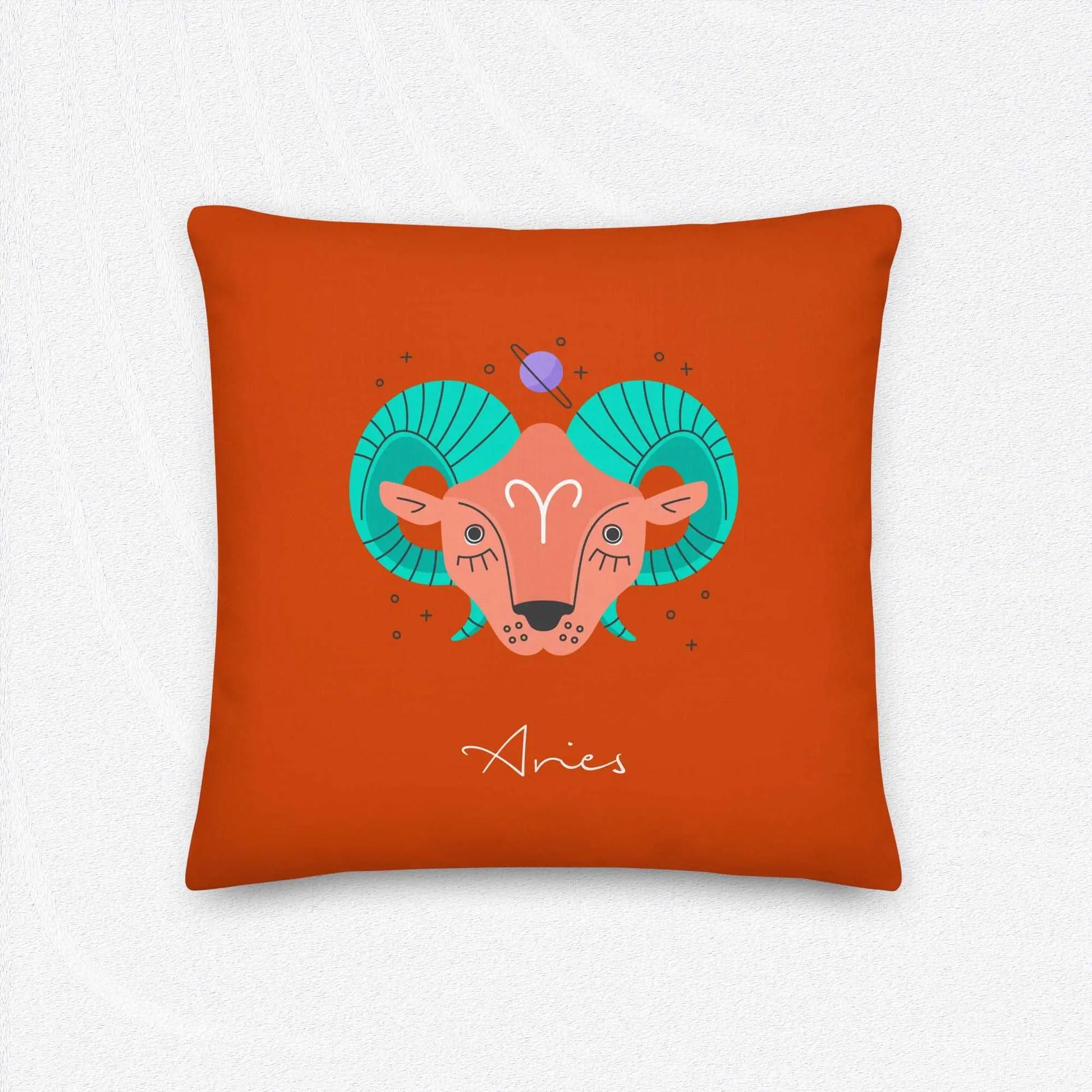 ARIES Zodiac Pillow - Premium Pillow from The Wishful Fish - Just $29! Shop now at The Wishful Fish