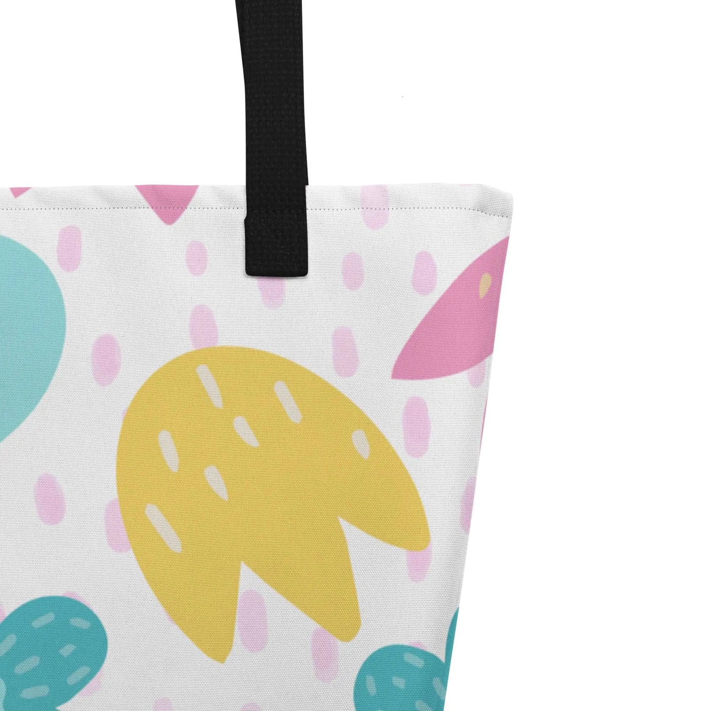 BEACH FLOWERS Large Tote Bag - Premium Tote Bag from The Wishful Fish - Just $40! Shop now at The Wishful Fish